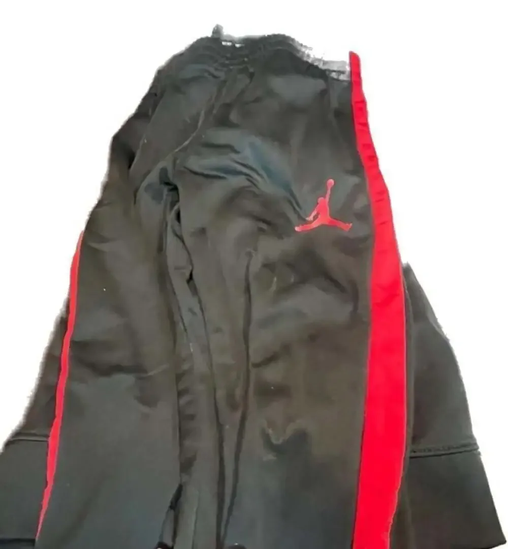 Jordan Boys Full-Zip Tracksuit Set Black and Red